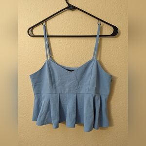 Baby Blue Crop Top